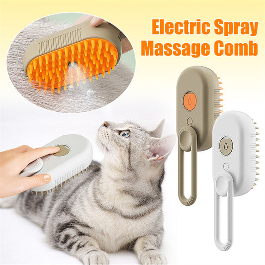 Cat Steam Brush Steamy Dog Brush 3-in-1 Elektrische Spray Kattenharen Borstels voor Massage, Huisdierverzorging Kam, Haarverwijdering Kammen, Huisdierproducten