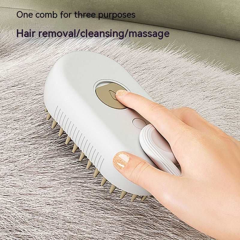 Cat Steam Brush Steamy Dog Brush 3-in-1 Elektrische Spray Kattenharen Borstels voor Massage, Huisdierverzorging Kam, Haarverwijdering Kammen, Huisdierproducten